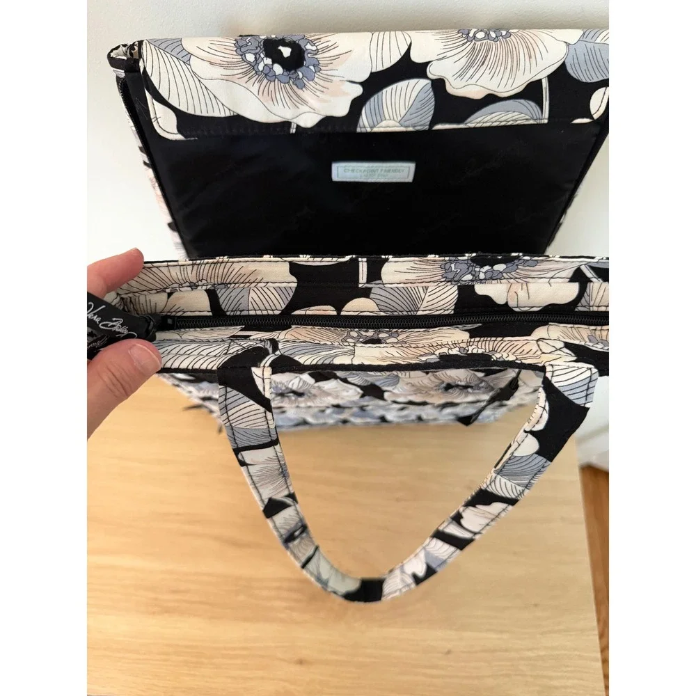 Vera Bradley Camellia Laptop Travel Tote Checkpoint Friendly Retired Floral Bag